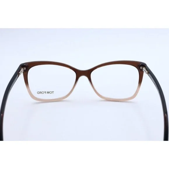 Authentic Tom Ford TF 5514 050 Cat Eye Dark Brown Eyeglasses Clear Lenses 54mm